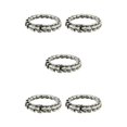 thumbnail image 3 of Thinsony Distinctive Gothic Punk Dragon Scale Bangle 48 inches Cool and Contemporary Steel 8.26 Inch 5Set, 3 of 6