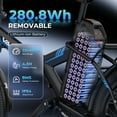 thumbnail image 4 of Electric Bike for Adults, 20'' Folding Ebike with Peak 500W 36V 280.8Wh Removable Battery, up to 20 MPH, Compact Foldable Ebike for Men Women with 7 Speed, Front Suspension,UL2849, 4 of 8