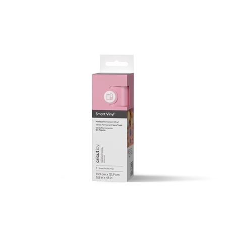 Cricut Joy™ Smart Vinyl™ Matless Permanent Vinyl, 5.5" x 48",Light Pink
