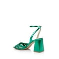 thumbnail image 5 of Jewel Badgley Mischka Michelle Metallic Strappy Block Heels, 5 of 7