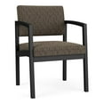 thumbnail image 1 of Lenox Fauteuil d'Invité en Acier pour Réception, Salle d'Attente, Soins de Santé / Acier Noir / Brun, 1 of 5