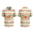 thumbnail image 2 of Mfakffe Hawaiian Shirts for Men Summer Short Sleeve Button Down Casual Polo Shirts Tropical Beach Tee(Yellow,M), 2 of 5