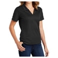thumbnail image 5 of Yellow Rooster Women's Dri-Mesh V-Neck Female Polo Black XS, 5 of 8
