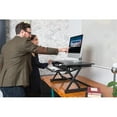 thumbnail image 2 of Pemberly Row 40" Large Height Adjustable Standing Desk Converter - Black, 2 of 9