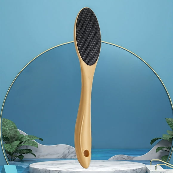 Lima para pies, removedor para pies con mango de madera, pedicura para pies para eliminar piel muerta, piel seca, áspera y callos Dispositivo de pedicura