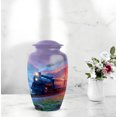 thumbnail image 6 of Train Funeral Cremation Urns For Adult Male - 1 Large & 4 Small Urns For Human Ashes Adult Female - Blue Mini Urn For Mother & Father - Purple Urn For Ashes For Women (10 & 3 Inch), 6 of 7