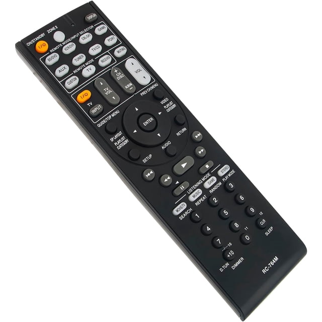 RC-764M Control remoto de reemplazo compatible con Onkyo receptor AV TX-SR508 HT-S5300 HT-S6300 HT-R580 HT-R680 TX-SR578