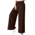 thumbnail image 6 of Wide Leg Pants Women Modal Cotton Soft Casual Lounge Comfy Stretch Sleepwear Workout Gym Yoga Pants with Pockets, 6 of 7