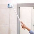 thumbnail image 4 of Long Handle Sponge Brush Bathroom Wall Tile Cleaner Scrubber Multi-Purpose Bathtub and Floor Scouring Tool with Ergonomic Grip for Household Deep Cleaning #144 Blue, 4 of 5