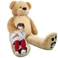 thumbnail image 3 of WOWMAX 6 Foot Giant Huge Life Size Teddy Bear Daney Cuddly Stuffed Plush Animals Teddy Bear Toy Doll for Birthday Christmas Brown 72 Inches, 3 of 5