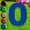 Blue, variant on Green Letter O 20 inches tall