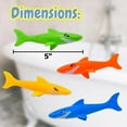 thumbnail image 6 of Toy Fishing Net for Bath | Bath Toys for Kids – Dive Game Small Sinking Fish, 4 Sharks, 6 of 6