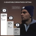 thumbnail image 2 of Led Beanie Hat With Light Knit Cap Hands Free 4 Led Headlight Cap Winter Knit Night Light Hat Unisex, 2 of 3