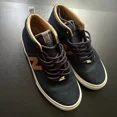 thumbnail image 3 of New Balance 379 Mid Navy/Gold Sour Solution Size 9 sneakers casual preppy, 3 of 6