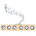 thumbnail image 4 of Soundbar, HiFi Sound  Speaker Multifunctional MDF  For Home For Tablet Yellow, 4 of 8