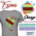thumbnail image 2 of ESSMO™ Neo Chrome Orange Heat Transfer Vinyl HTV T-Shirt 20" Wide Roll Iron Heat Press NC01 20"x24", 2 of 7