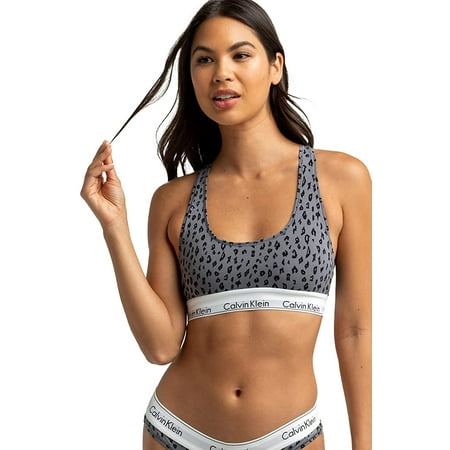 

Calvin Klein Women s Modern Cotton Savannah Cheetah Pewter XS