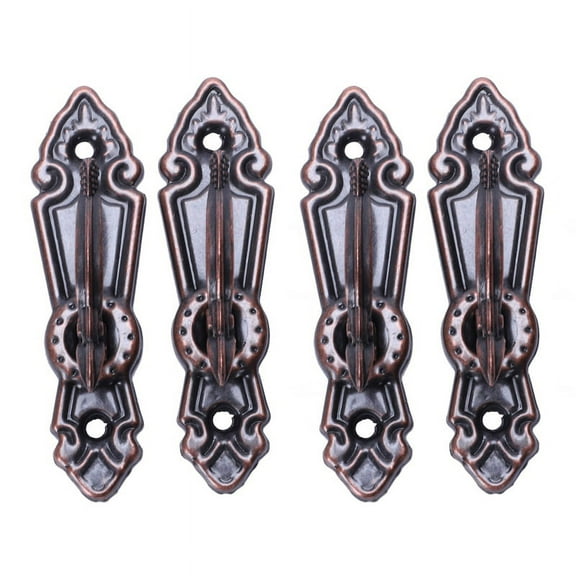 Metal Curtain Tassel Tie Back Tieback Mini Wall Hooks 4PCS Red Bronze