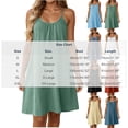 DeHolifer Dresses for Women Cotton Linen Crewneck Solid Color ...