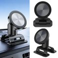 thumbnail image 2 of Magnetic Phone Mount, 360 Rotatable Car & Desk Holder, Nano-Gel Adhesive Base, Leather Texture, 2 of 8