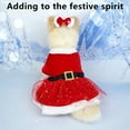 thumbnail image 5 of FYTPOV Dog Christmas Dress with Sequins, Pet Christmas Costume Outfit Fall Winter Puppy Sweaters for Small Dogs Girl Cat Clothes Pet Apparel,L, 5 of 5