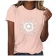 thumbnail image 1 of Tops Cortos para las Mujeres Blusas Impresas Manga Corta Cuello Redondo, Tops de Blusa para las Mujeres Primavera Verano Casual, 1 of 4