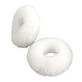 thumbnail image 1 of 2Pcs Bright Color Simple Hair Ties Handmade Faux Rabbit Fur Furry Scrunchies Hair Accessories, 1 of 11
