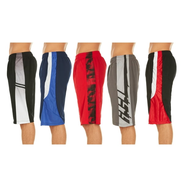 (5-Pack) Men's Active Athletic Assorted Performance Shorts - Walmart.com