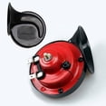 thumbnail image 3 of Juego de 2 bocinas para coche, bocina doble impermeable de 12 V, utilizada para camiones, trenes y barcos, bocinas eléctricas para coches, motocicletas, componentes electrónicos, 3 of 5