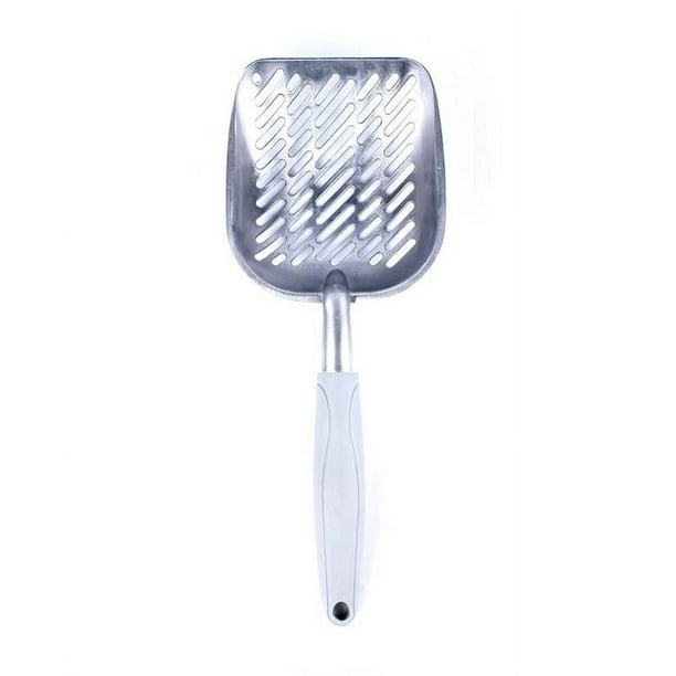 Raspador de arena para gatos de aleación de metal con pala
