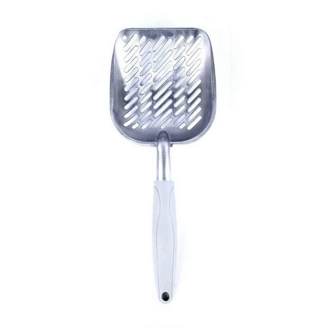 Uklsqma Metal Alloy Cat Litter Scraper | Durable Metal Alloy Construction | Wide Slotted Scoop for Quick Clump Removal | Ergonomic Handle for Comfortable Use | Easy to Clean & Stylish Design Fo
