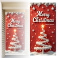 thumbnail image 1 of Huanglei Décorations de Rideau de Porte Rouge Bannière de Porte d'Entrée Joyeux et Train Décorations Extérieures et Années Décorations de Fête d'Hiver Entrée Porche, 1 of 6