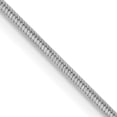 thumbnail image 1 of 14K White Gold Wg 1.0mm Octagonal Snake Chain (16 X 1) Made In Peru wos100-16, 1 of 5