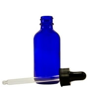 Greenhealth - Pack of 2 - Cobalt Blue Glass Bottle 2oz with Glass Dropper