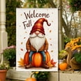thumbnail image 7 of HomeKingdee Fall Gnome House Flag, Fall Decor Gnomes Flag, Autumn Flags Pumpkin Leaves Signs Home Decorations Rustic Welcome Outdoor Farmhouse Thanksgiving, 7 of 7