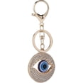 thumbnail image 1 of VEEKI Evil Eye Keychains, Rhinestone Keychain with Blue Turkish Evil Eye Pendant Car Key Ring Keychains Good Luck Amulet Protection Charm for Jewelry Bag Purse Accessories Decoration051001, 1 of 5