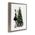 thumbnail image 3 of Stupell Industries Art Deco Trendy Christmas Tree Brown Floating Frame Canvas Art, 18 x 18, by Amanda Greenwood, 3 of 8