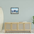 thumbnail image 2 of Mixed Blue Starfish Shoreline Animals & Insects Graphic Art Jet Black Framed Art Print Wall Art, 2 of 6