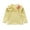 Yellow, variant on GYRATEDREAM Kids Baby Girls Long Sleeve Doll Collar Blouse Tops Basic Ruffle Shirt Solid Colors 0-7 Years