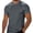 Dark Gray, variant on hoksml Men's Raglan Short Sleeve T Shirt Contrast Panel Seam Detail Soft Stretch Crew Neck Top for Gym Daily Street Casual Wear