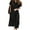 Black, variant on ZANZEA Womens Dresses Solid Color Button Up Baggy Long Maxi Dress