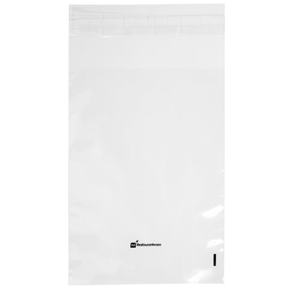 Bag Tek Clear Plastic Lip and Tape Bag - Self Sealing - 7" x 5" - 100 count box