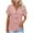Pink, variant on UVEASISHA Solid Cardigan for Women Short Sleeve V Neck Button Down Cardigan Summer Casual Outwear Navy M