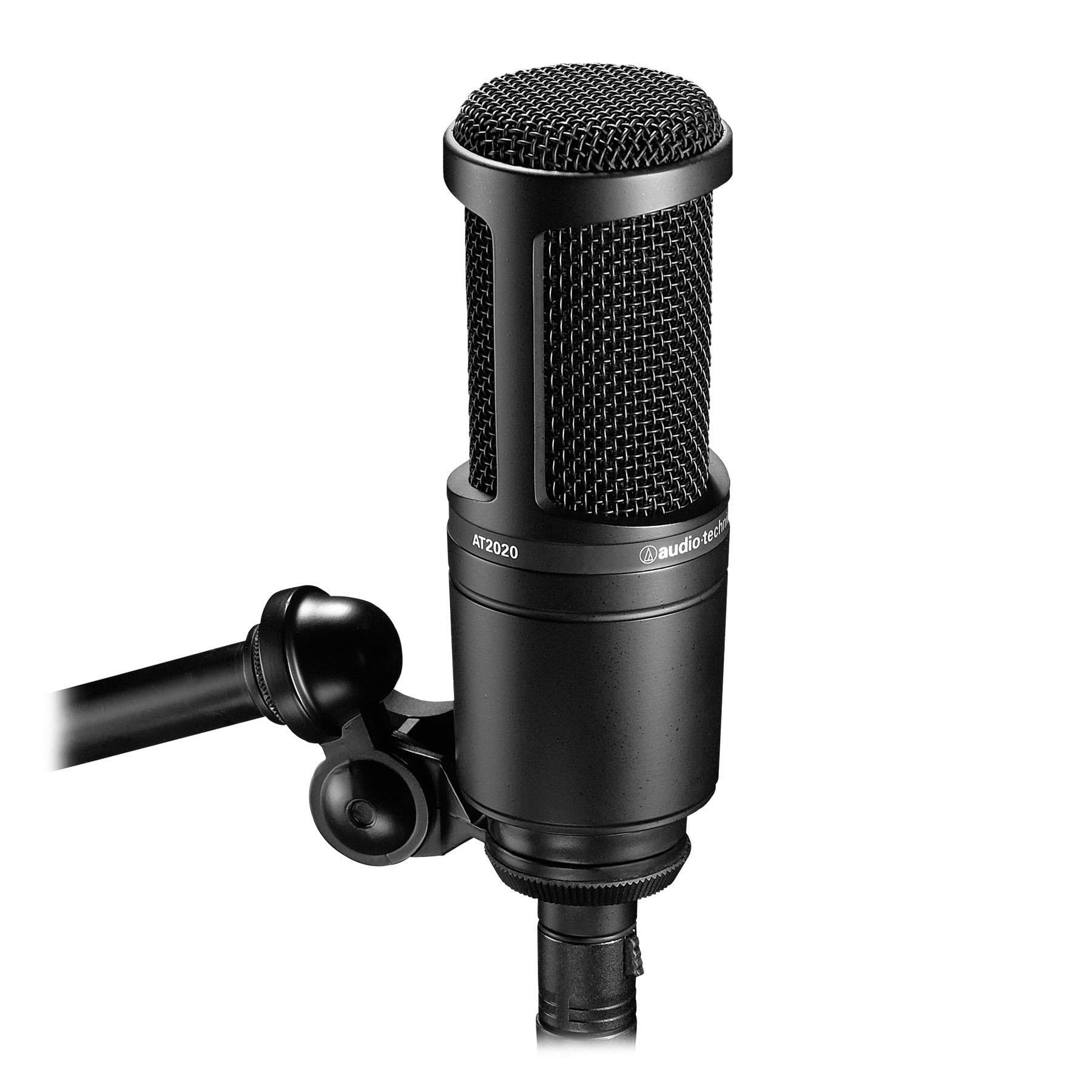 Audio-Technica AT2020 Condenser Microphone w/ Mogami Gold Studio Cable Bundle