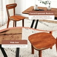 thumbnail image 6 of Gymax Solid Wood Dining Chair Set of 2 w/ Curved Backrest & Rubber Wood Frame, 6 of 9