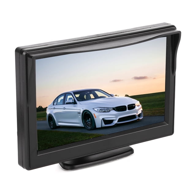 Backup Camera Player 5 In Car TFT LCD Monitor 2CH Video Input With 8LEDs Night Vision Waterproof Camera