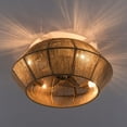 thumbnail image 4 of TFCFL 18'' Boho Ceiling Fan Light Rattan Caged Flush Mount Fan Chandelier Lamp 6 Speeds with Remote Control, 4 of 24
