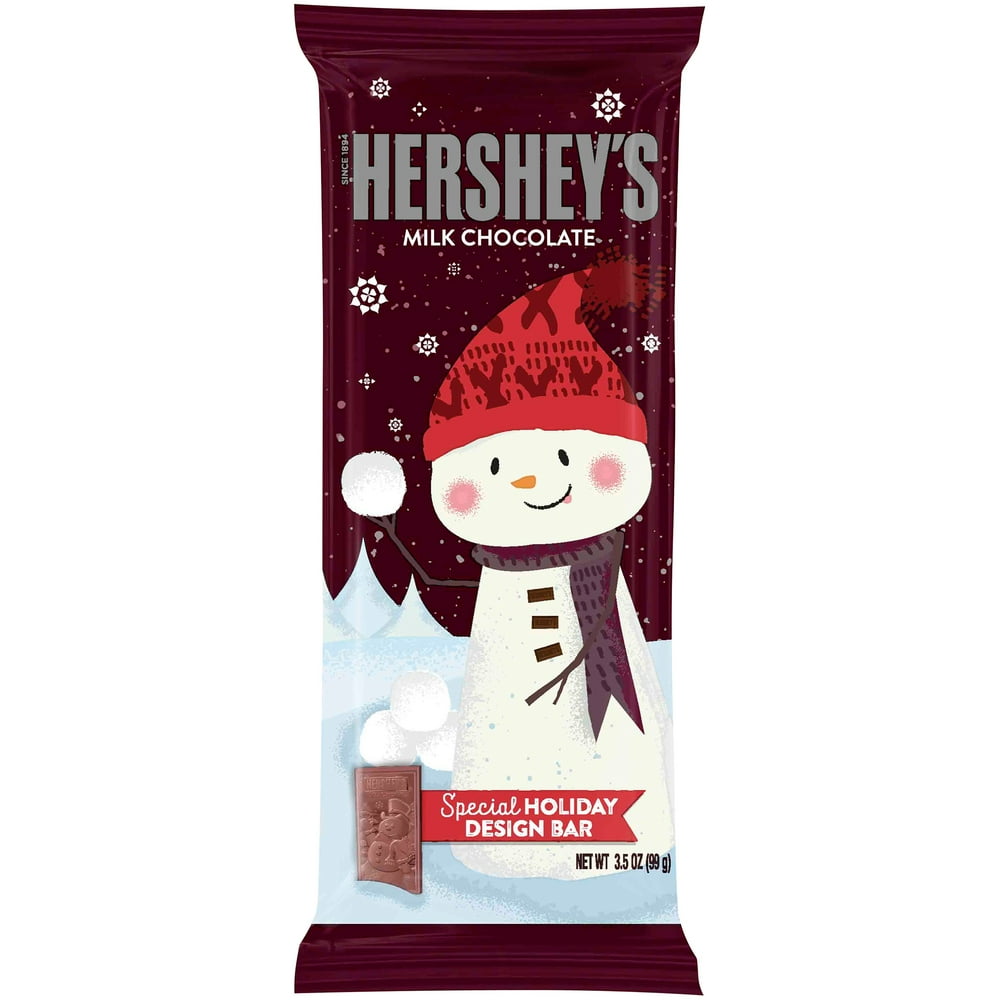 Hershey's, Holiday Milk Chocolate Snowman Candy Bar, 3.5 Oz Walmart