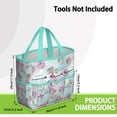 thumbnail image 3 of Garden Tool Bag,Pioneer Flower Floral Print Pattern Garden Tool Organizer,Garden Gifts,Waterproof Multi-Pocket Garden Tool Storage 11.8x5.5x11.4 Inch(Tools NOT Included), 3 of 6