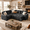 Dark Gray, variant on CHITOOMA 85" L-Shaped Sectional Sleeper Sofa with Storage Seat, 5-Seat Chenille Pull-Out Couch Bed with USB Ports & Cup Holders, Dark Gray